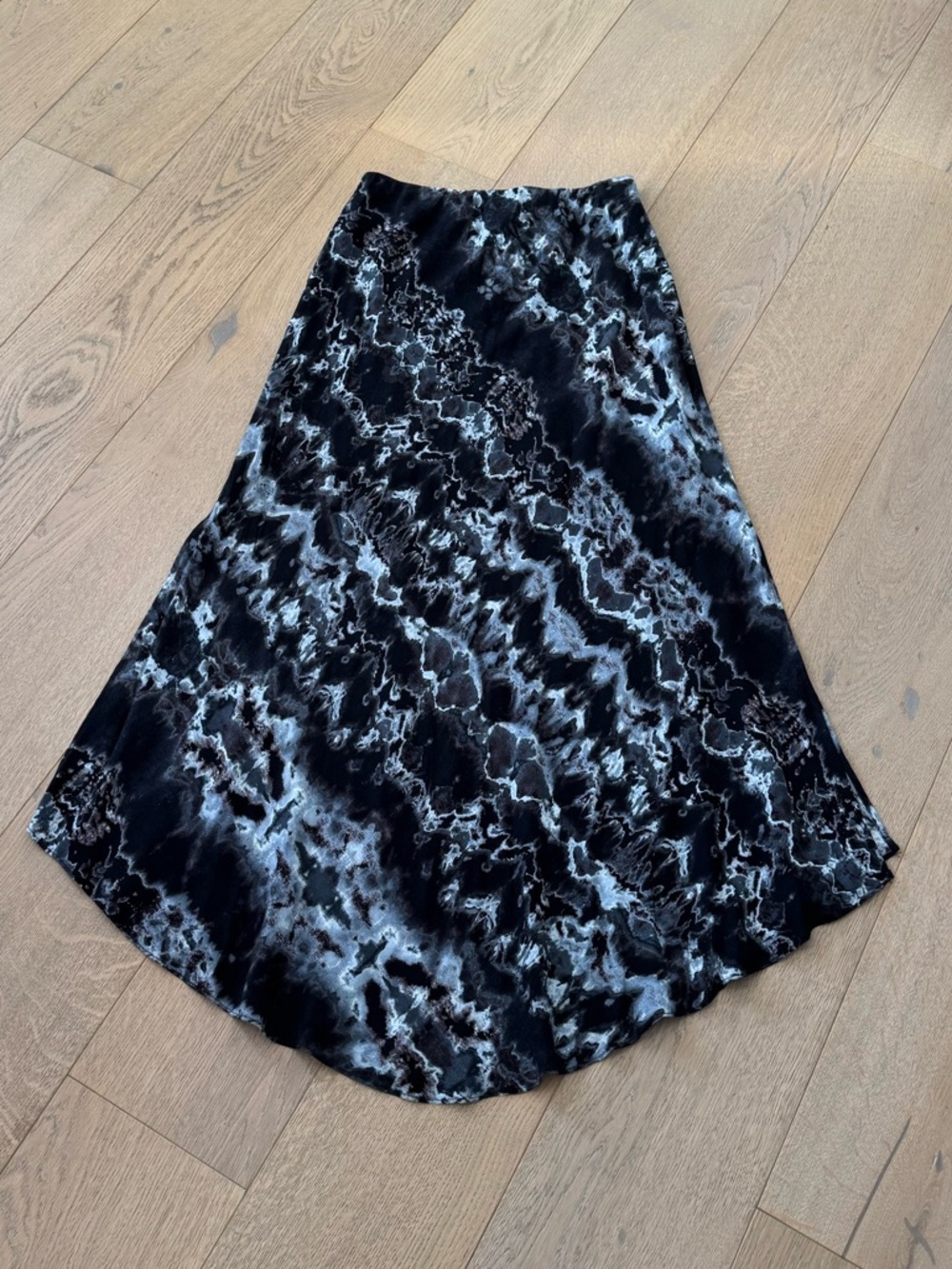 Peyton Jensen Tie Dye Maxi Skirt with Side Slits Size Small